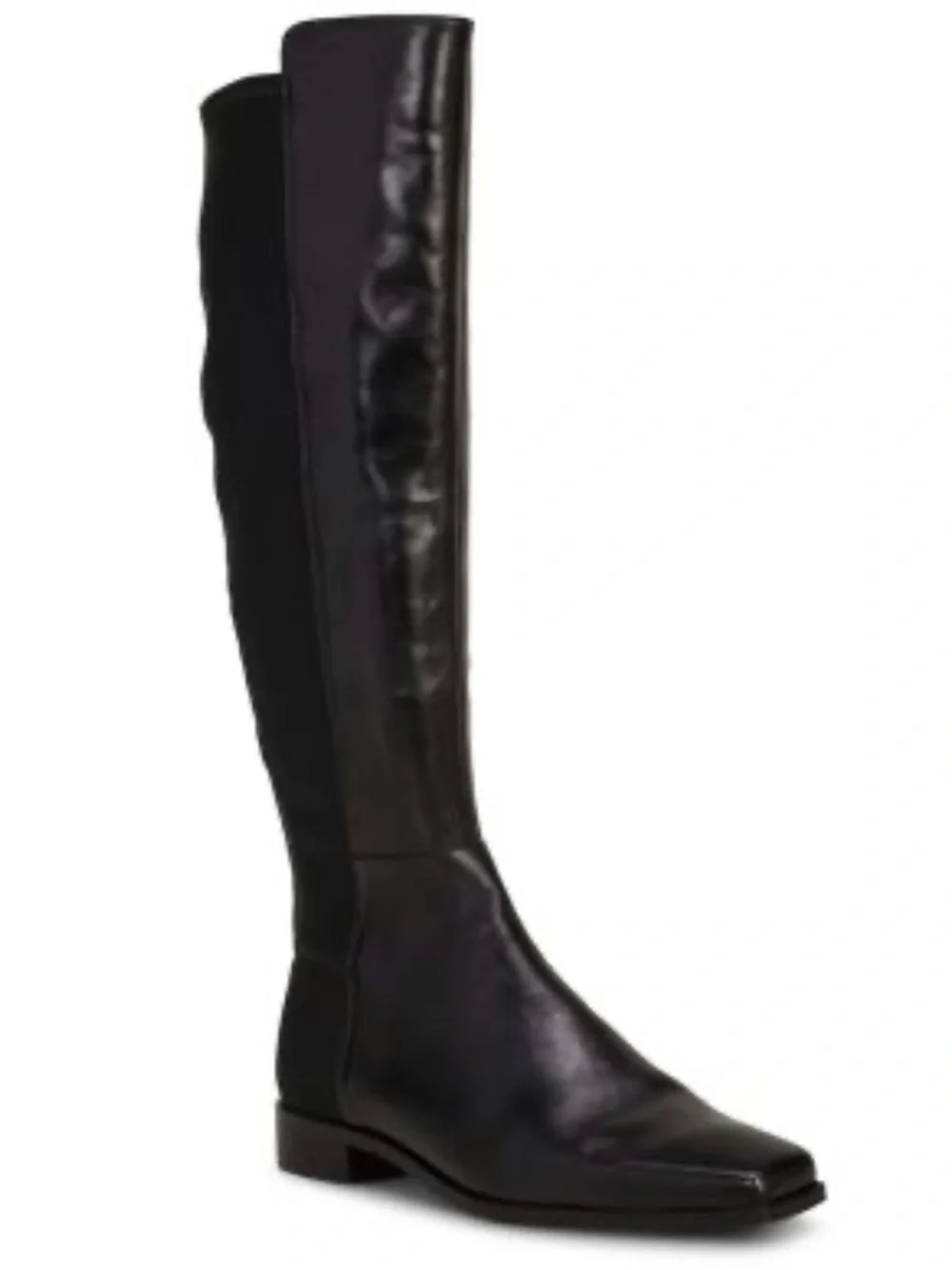 Vince Camuto Liberian Black Over-the-Knee Square Toe Riding Boots